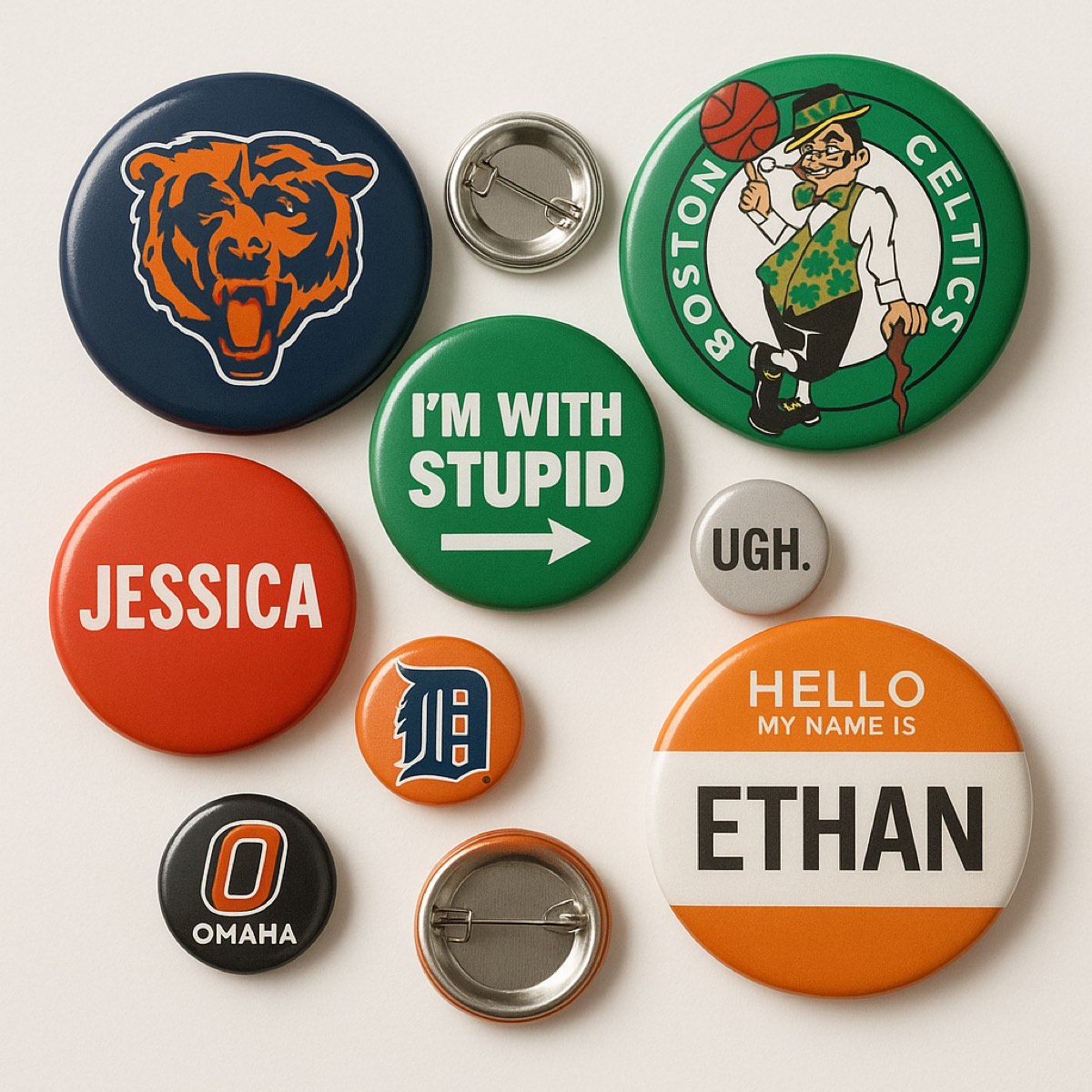 Buttons & Pins